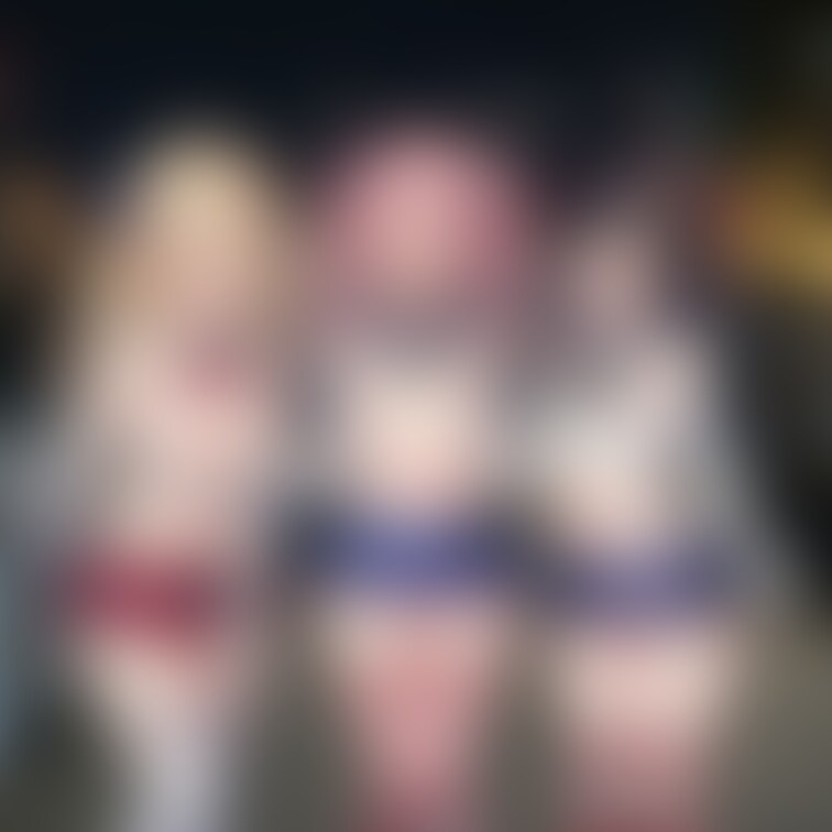 ノーパン島風コスで濡れちゃってる女の子達part2