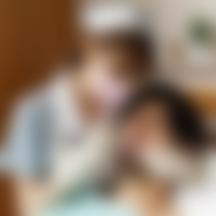 歯医者さんごっこ、自宅、彼女、白衣、エプロン、カーディガン、マスク、ゴム手袋
