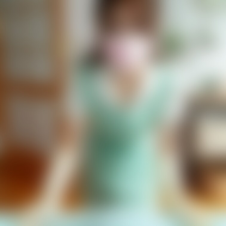 歯医者さんごっこ、自宅、白衣、エプロン、ゴム手袋、マスク、彼女、ベッドの上
