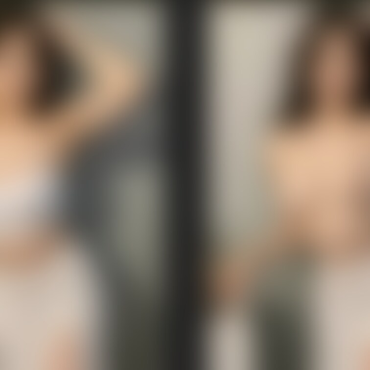 着衣と脱衣を並べた画像です。画像№68