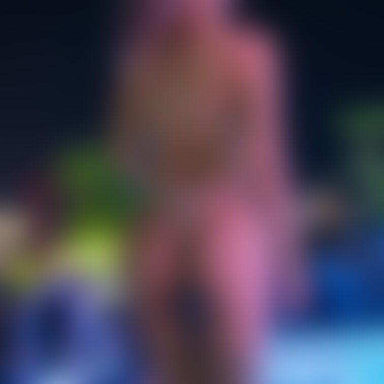 Tバック水着の後ろ姿👙