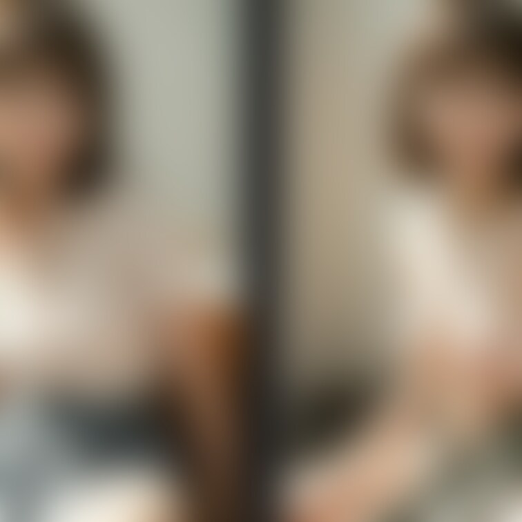着衣と脱衣を並べた画像です。画像№837