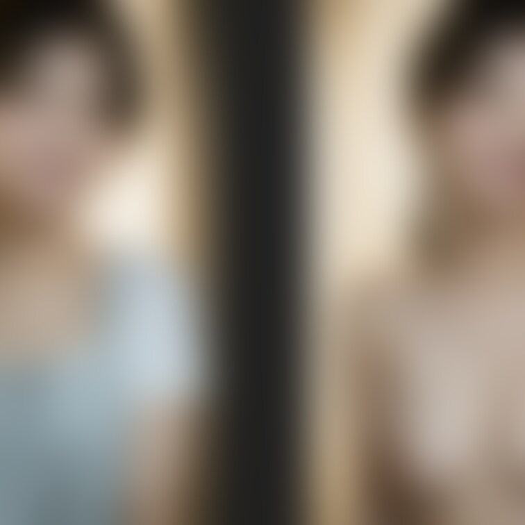 着衣と脱衣を並べた画像です。画像№345