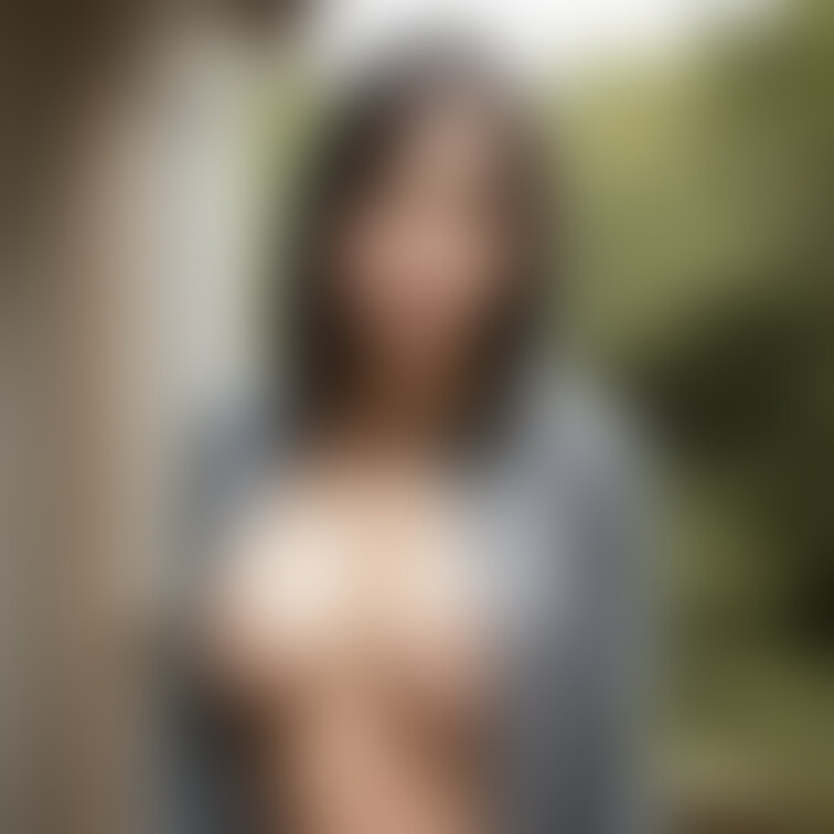 おっぱい丸出しパーカー女子　１