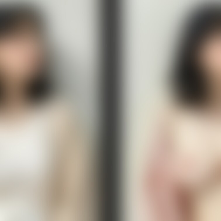 着衣と脱衣を並べた画像です。画像№464