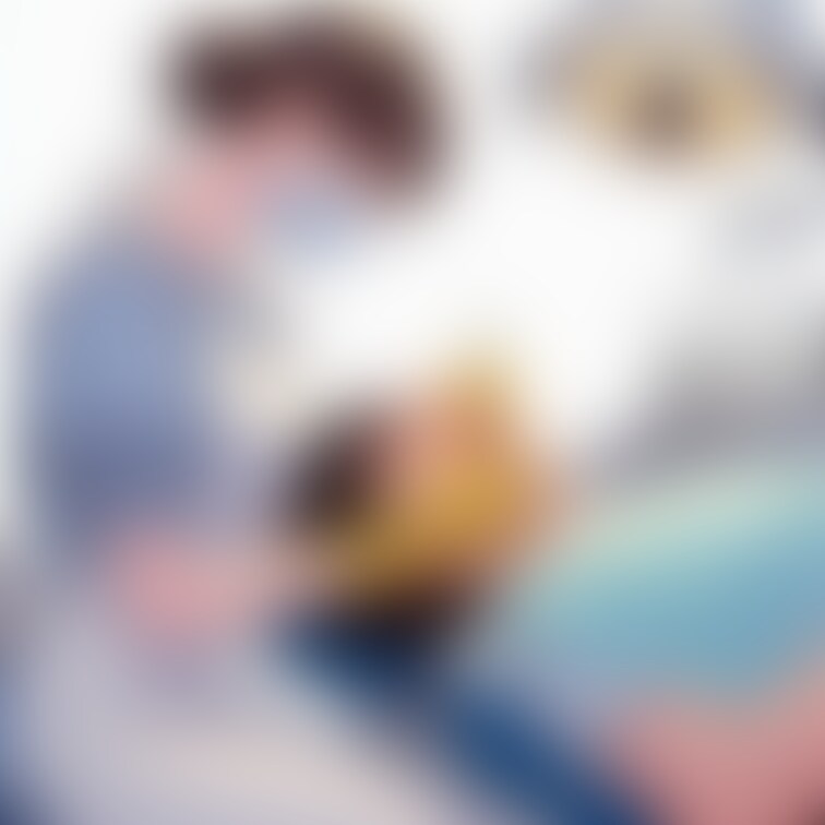 じっとしていればすぐ終わりますからね、いい子にしててね