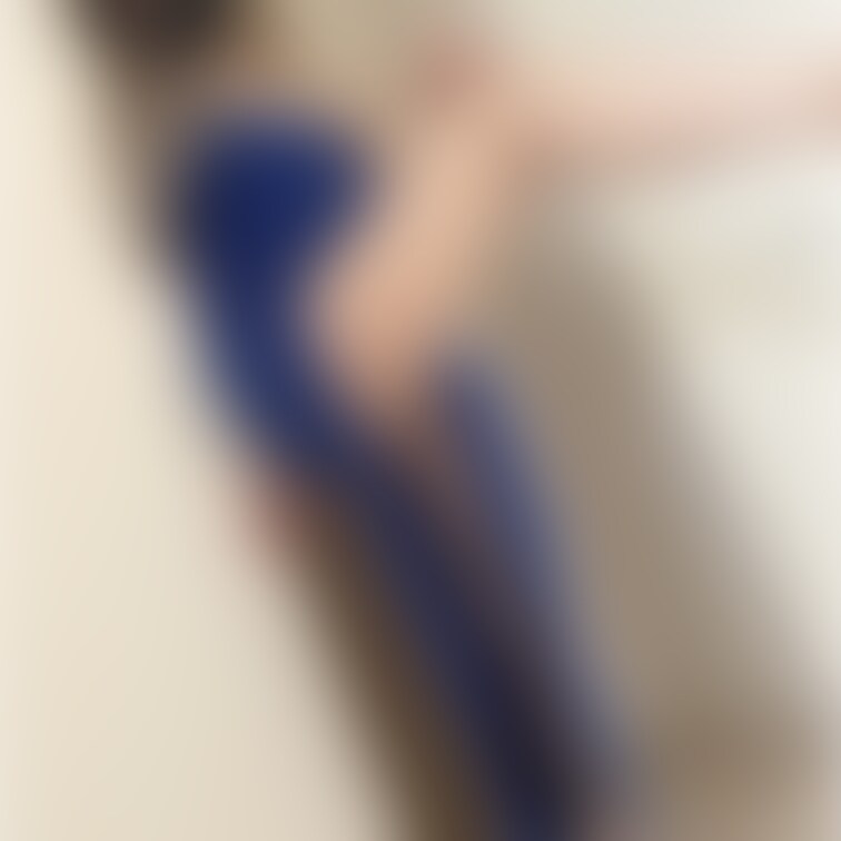 青ドレス自撮り♡