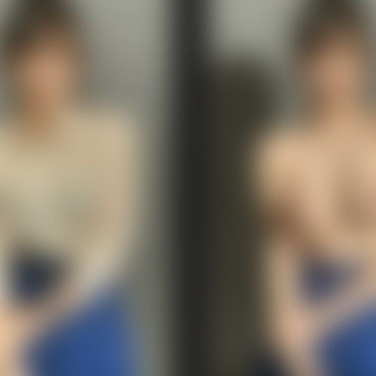 着衣と脱衣を並べた画像です。画像№46