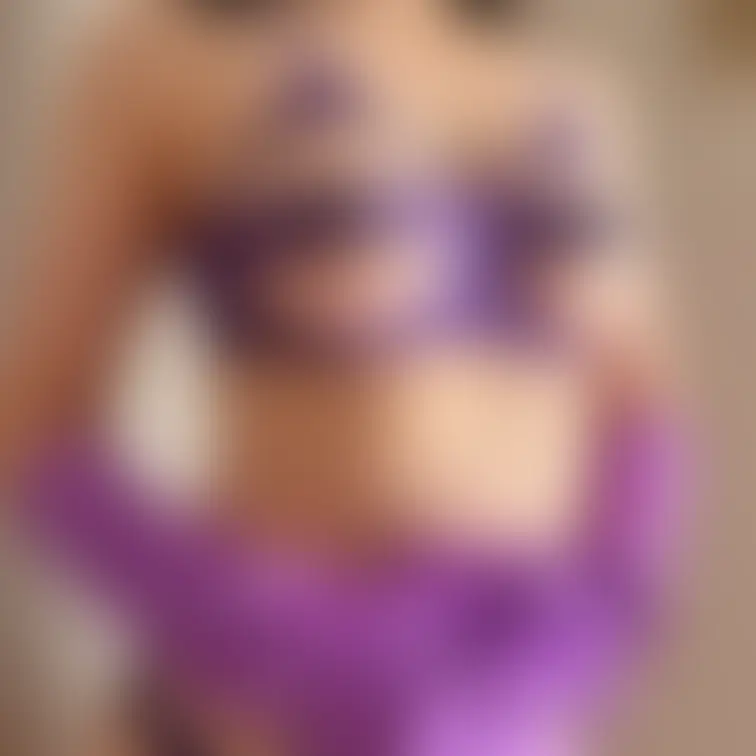 ちょっとセクシーな紫の下着です😘