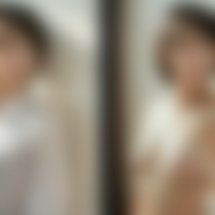 着衣と脱衣を並べた画像です。画像№828