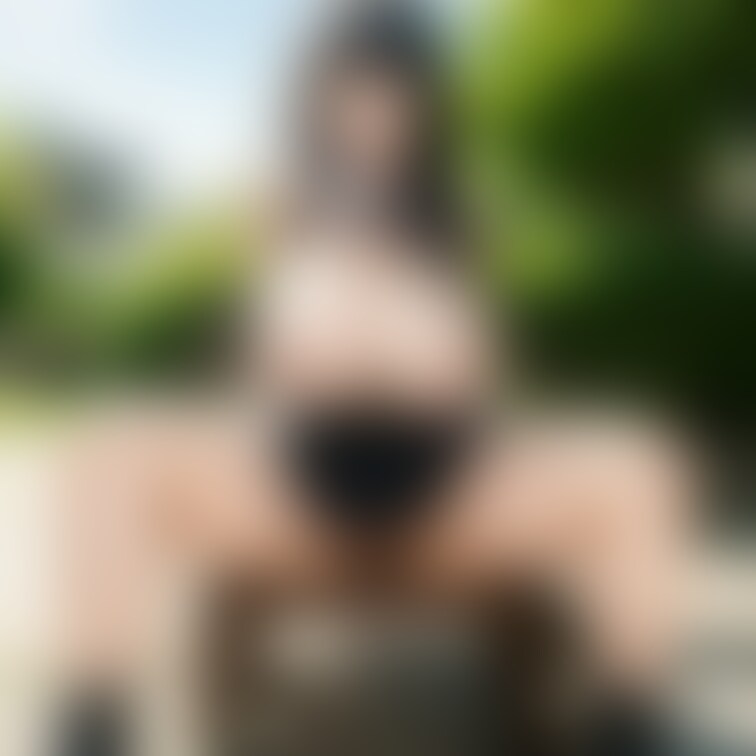 公園のベンチに座ってた痴女