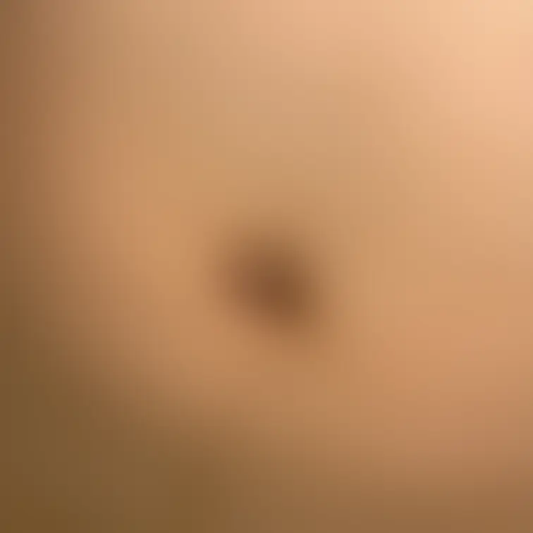 以前から気になっていた娘のおへそです。

実際に目の前にすると中までしっかり見える
浅めのタイプのおへそで、ちょっ