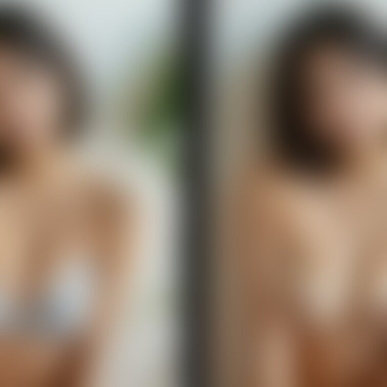 着衣と脱衣を並べた画像です。画像№655
