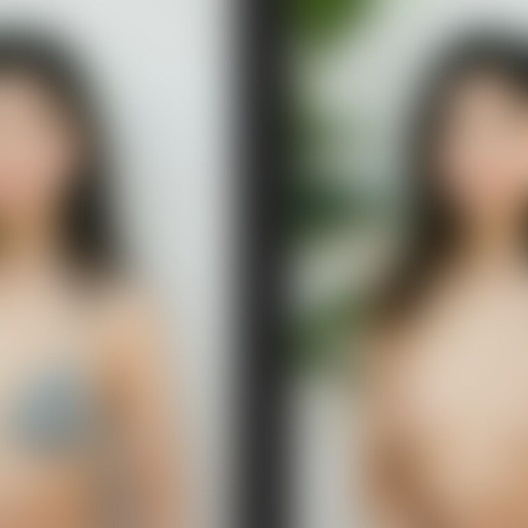 着衣と脱衣を並べた画像です。画像№670