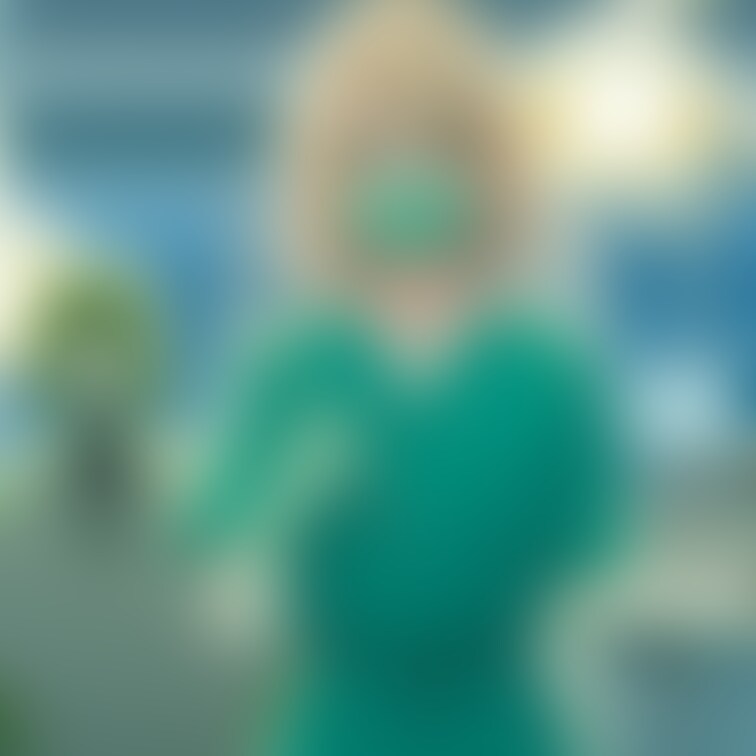 アニメ、歯科医院、歯科女医、歯科衛生士、白衣、エプロン、手術着、マスク、ゴム手袋