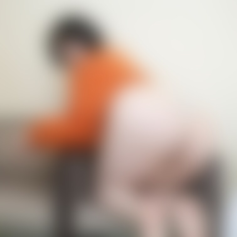 お尻叩かれるためにおっきくしています！