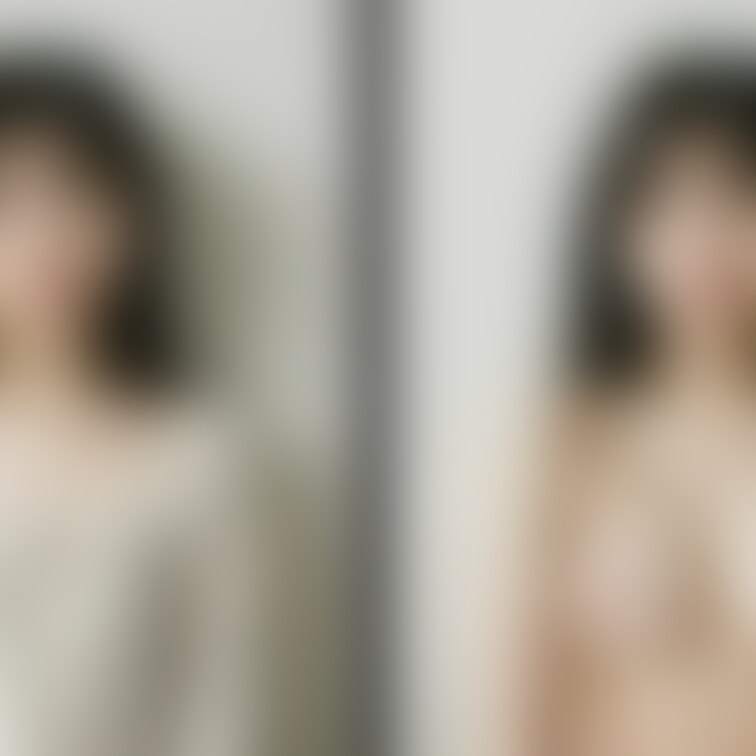 着衣と脱衣を並べた画像です。画像№863