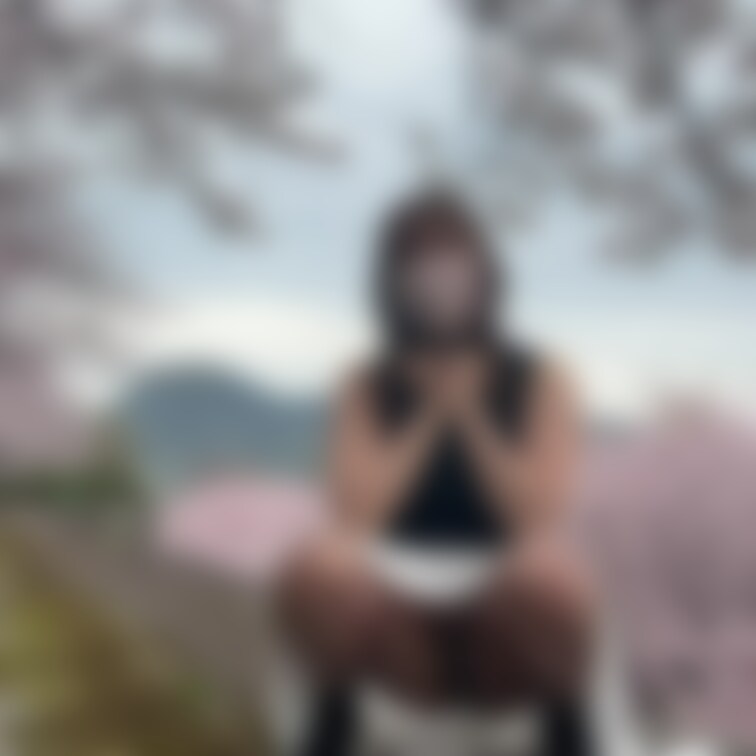 桜とパンチラ 