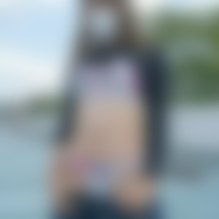 直前まで抱っこひもで子ども抱えてたから跡付いちゃってた😂