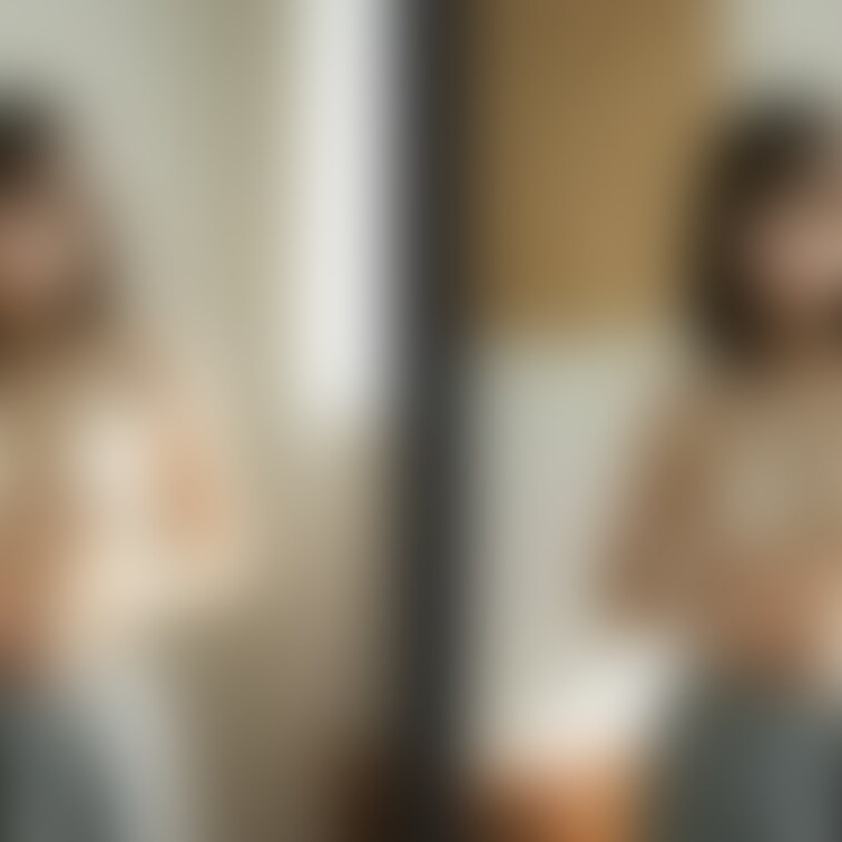 着衣と脱衣を並べた画像です。画像№878