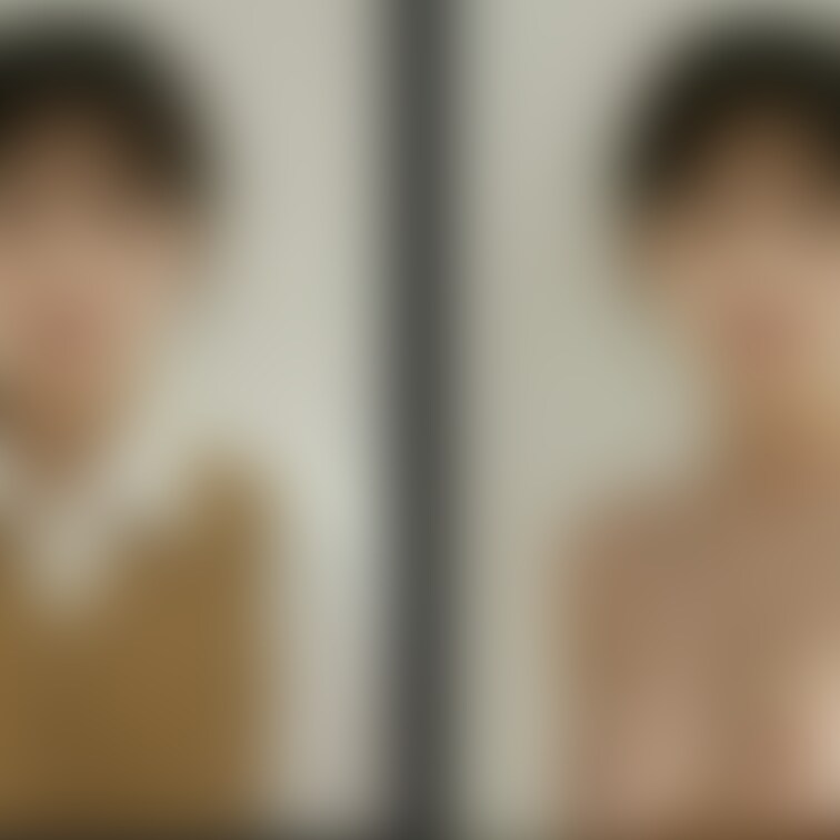 着衣と脱衣を並べた画像です。画像№1005
