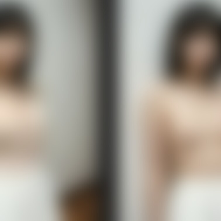 着衣と脱衣を並べた画像です。画像№621