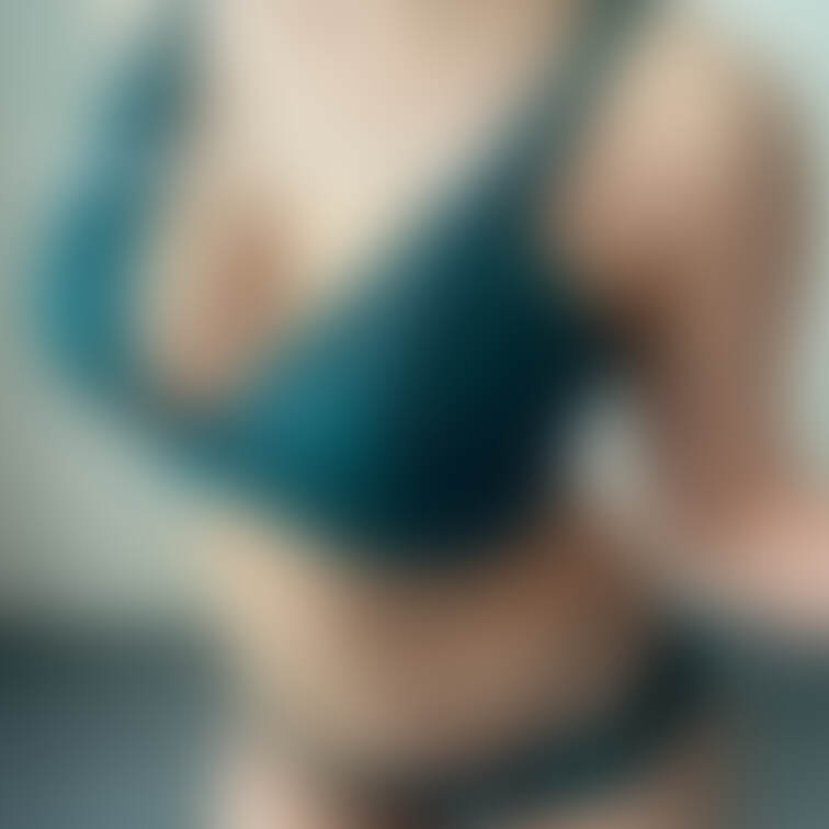 青緑がシックな下着♡