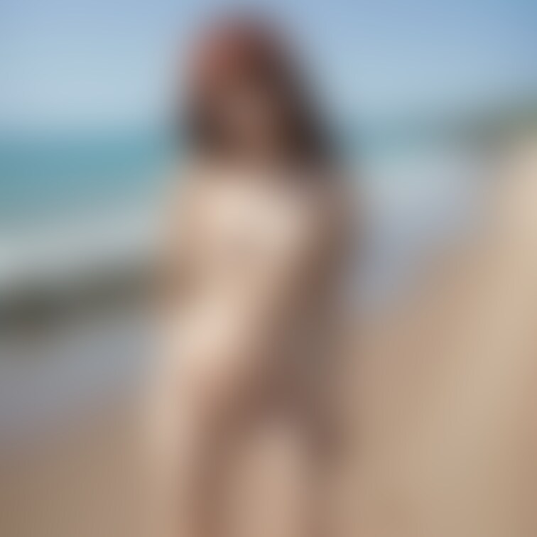 海辺で撮影