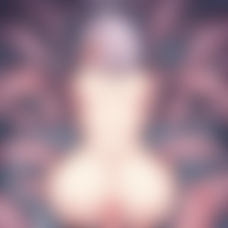 触手にお尻を襲われる女の子