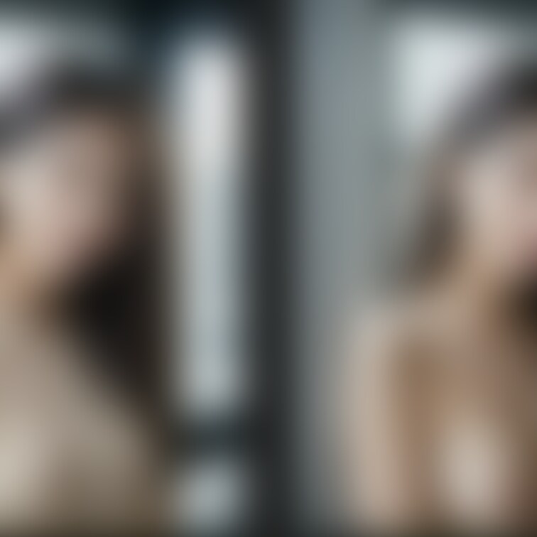 着衣と脱衣を並べた画像です。画像№906