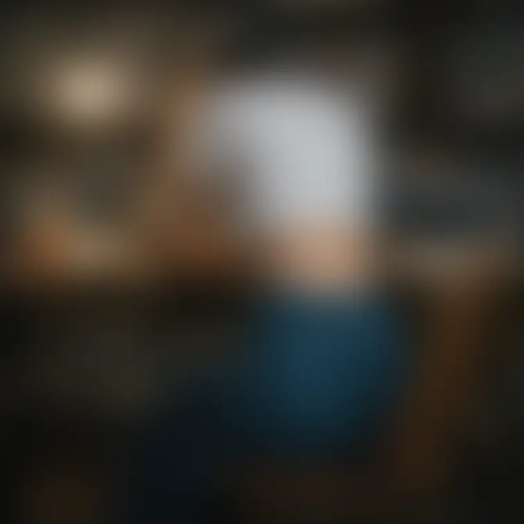 A Japanese woman. Background is study room. Shot from back.