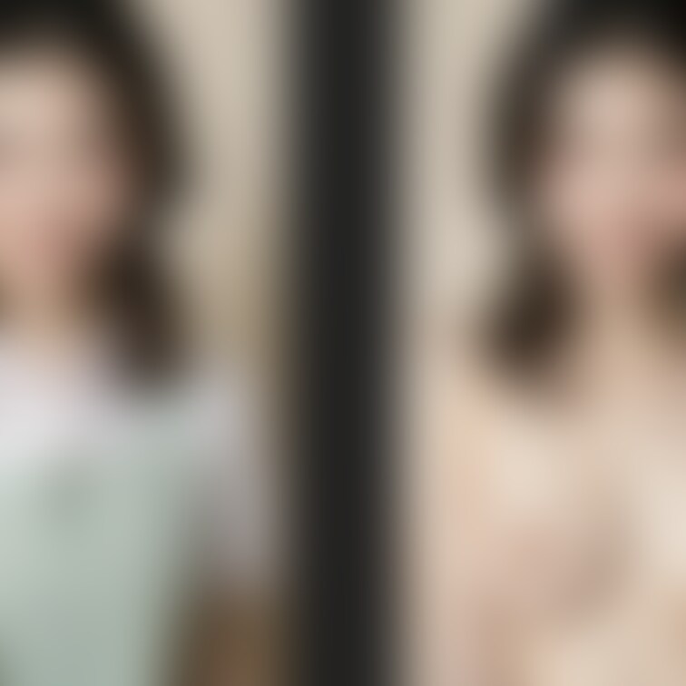 着衣と脱衣を並べた画像です。画像№328