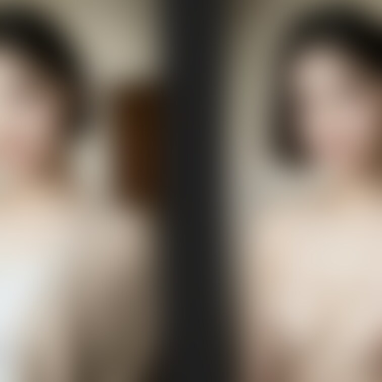 着衣と脱衣を並べた画像です。画像№396
