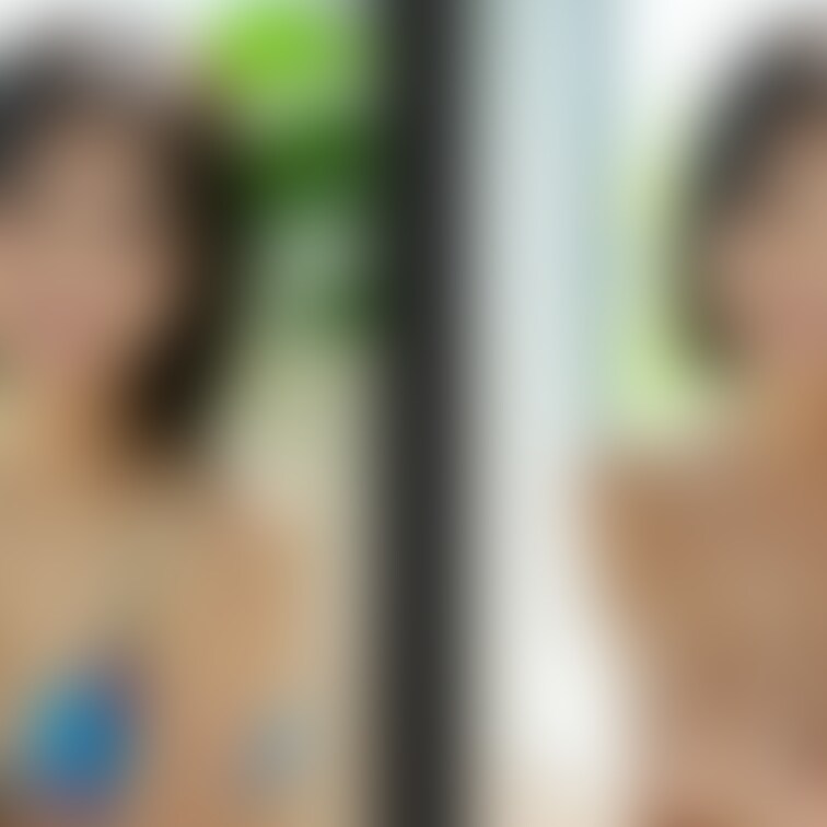 着衣と脱衣を並べた画像です。画像№766