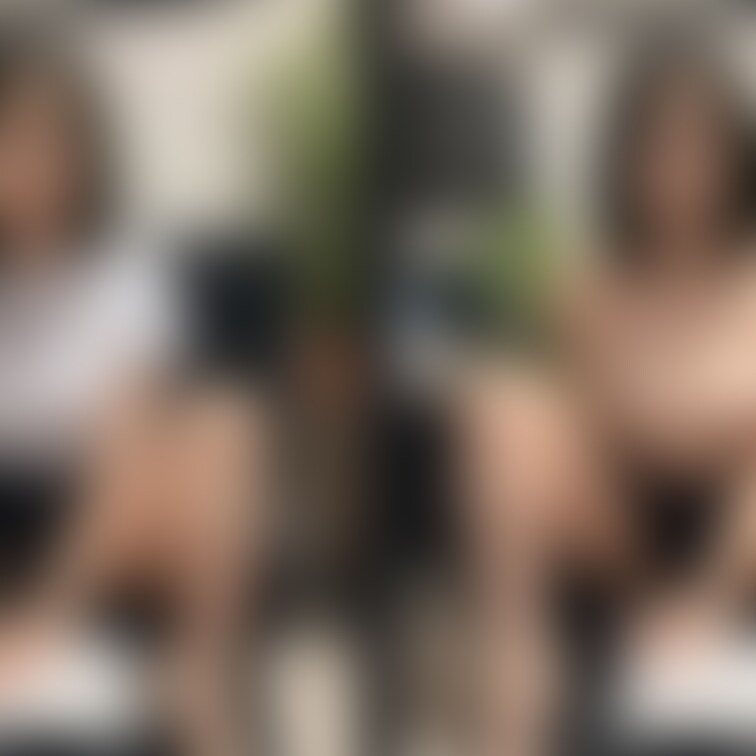 着衣と脱衣を並べた画像です。画像№525