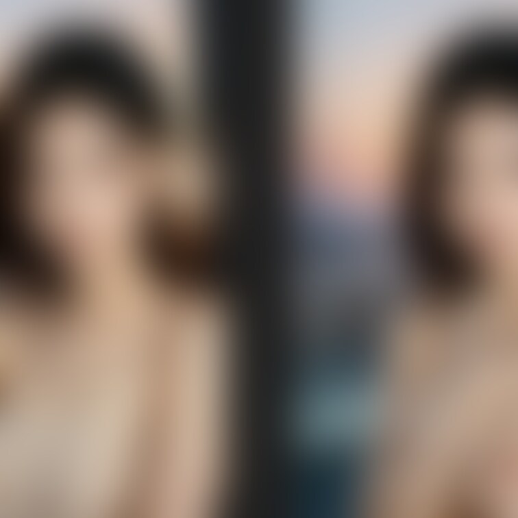 着衣と脱衣を並べた画像です。画像№292