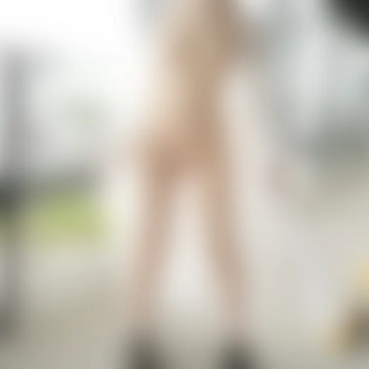 立体駐車場の外から見える場所で透け透け🥰
