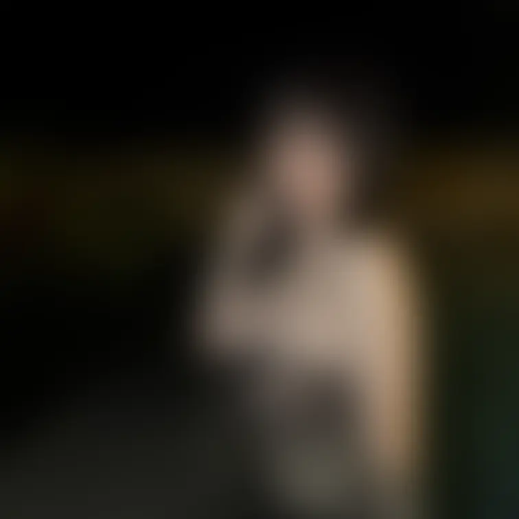 夜のプールで💕