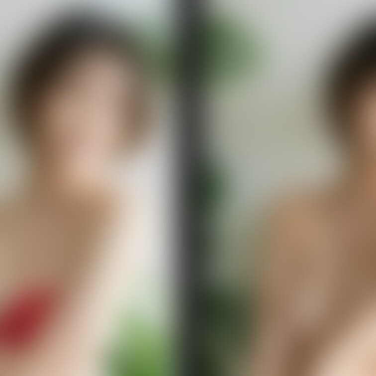 着衣と脱衣を並べた画像です。画像№669