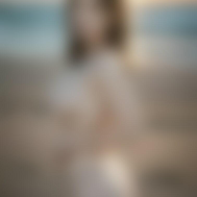 砂浜で裸になって野外露出してます♡