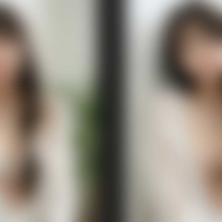 着衣と脱衣を並べた画像です。画像№414