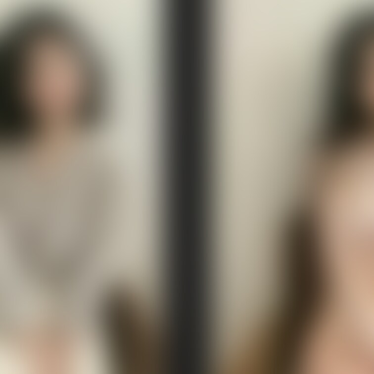 着衣と脱衣の並べた画像です    画像№1591