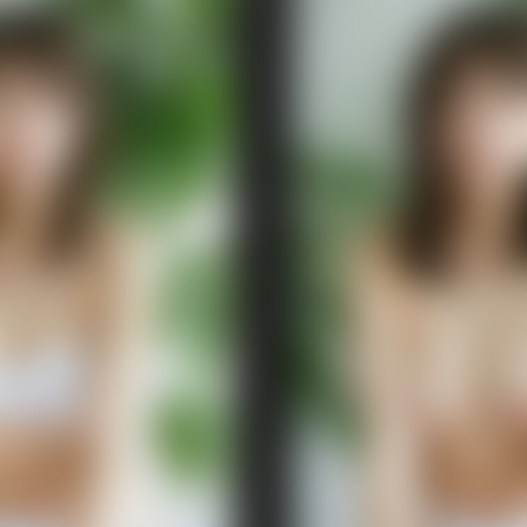 着衣と脱衣を並べた画像です。画像№688