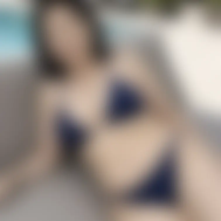 65歳熟女。ホテルプールでの熟女水着。