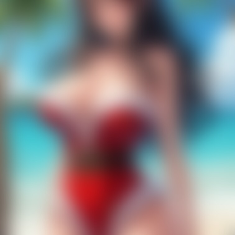 サンタビキニ　巨乳美女