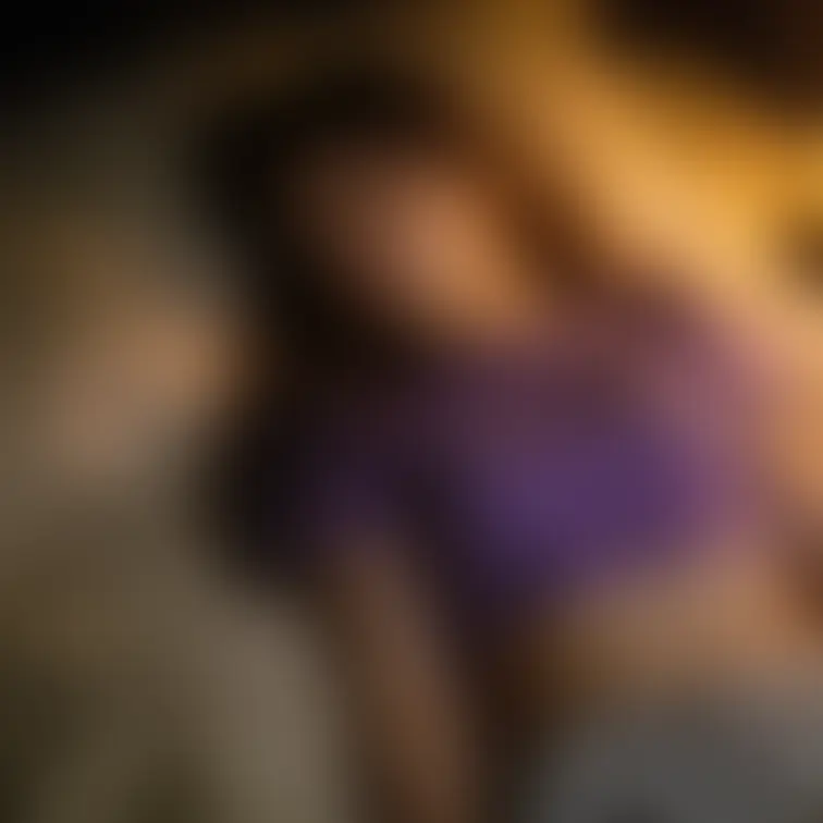 A Japanese lady. Background is night bed room. Room lighting