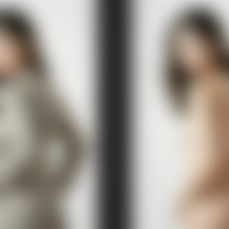 着衣と脱衣を並べた画像です。画像№997