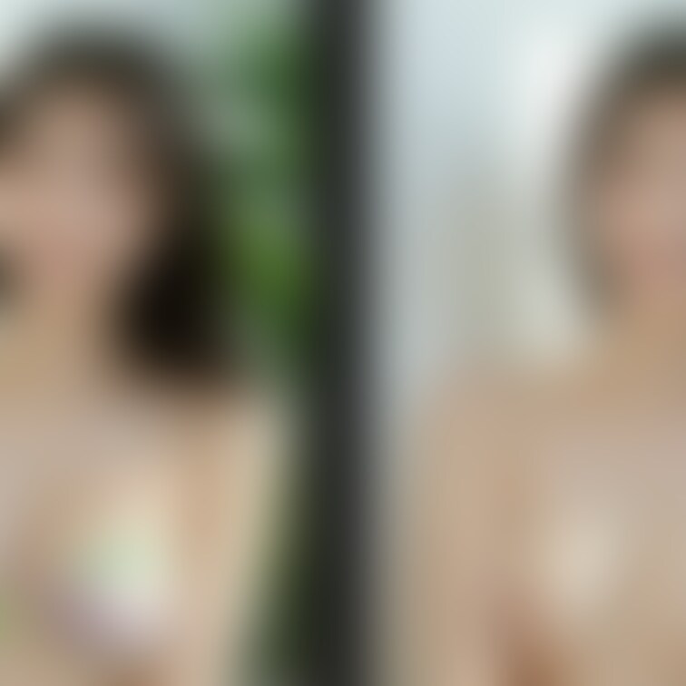 着衣と脱衣を並べた画像です。画像№747