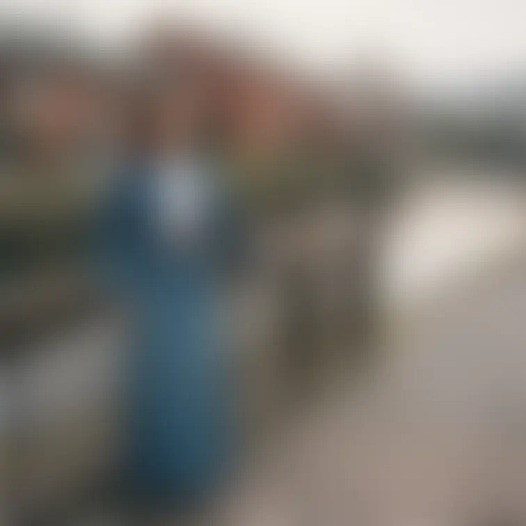 Day time view of Otaru-canal at Hokkaido. A Japanese lady is