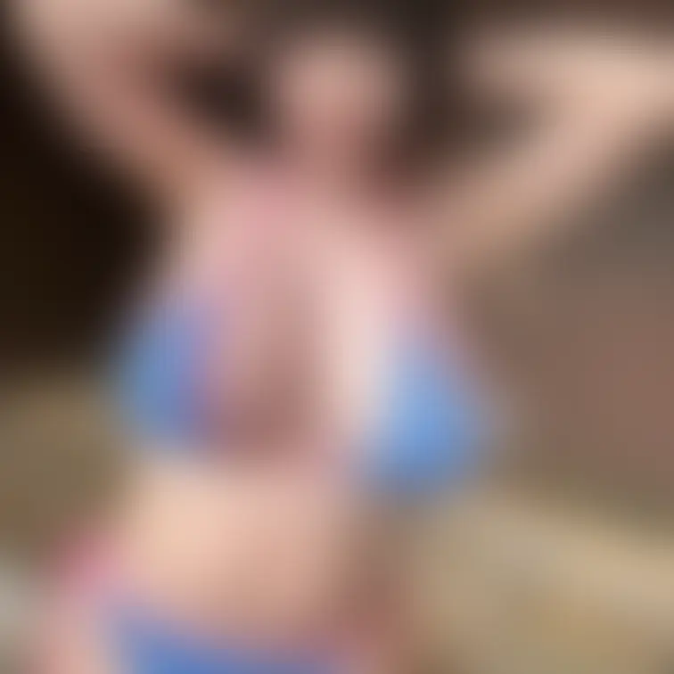「浴衣姿から…爆乳ビキニ姿へ。そしてブラを脱いで…」

腕を頭の後ろに回し、爆乳を強調して…
